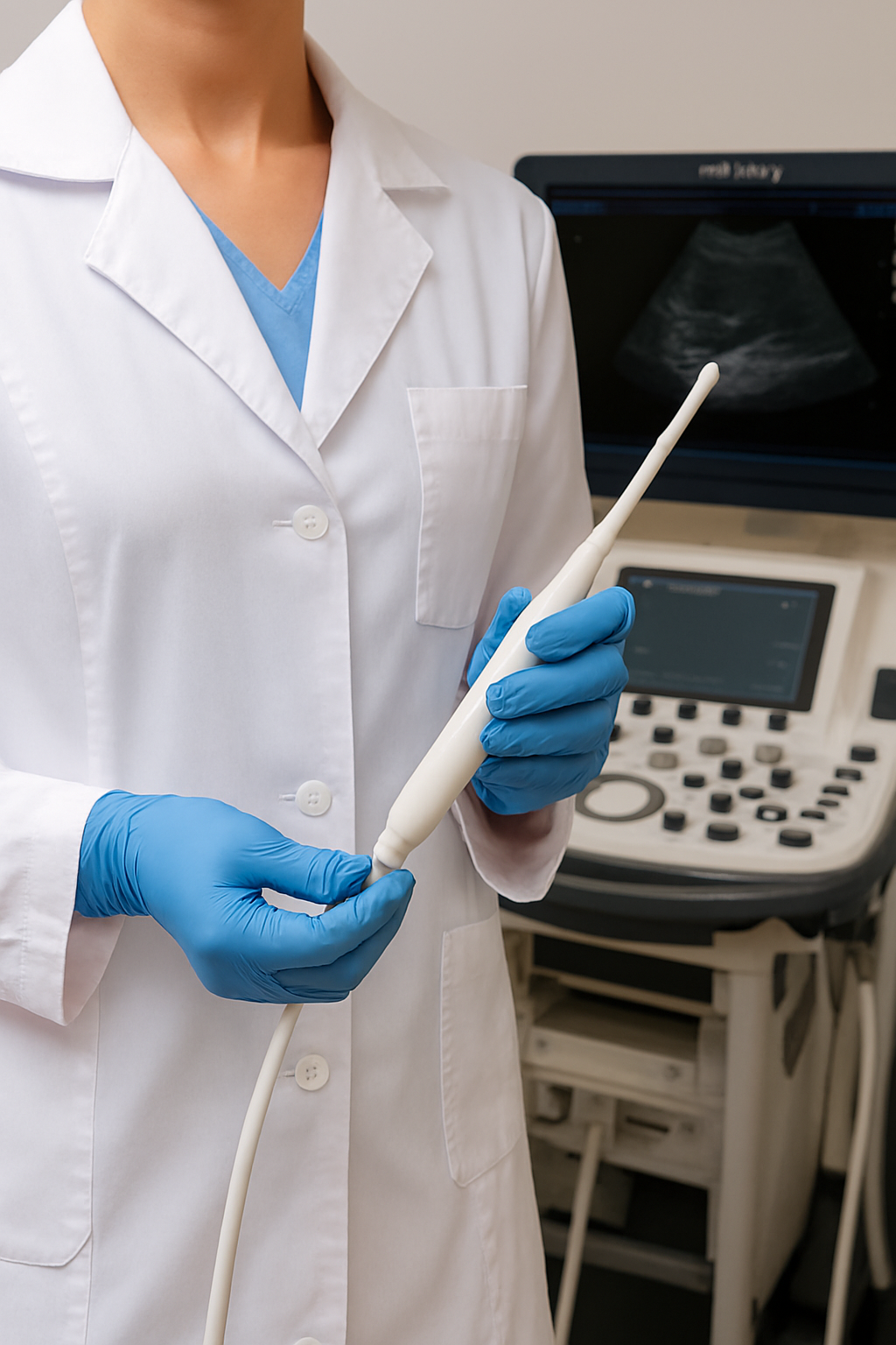 Ecografía transvaginal segura y cómoda